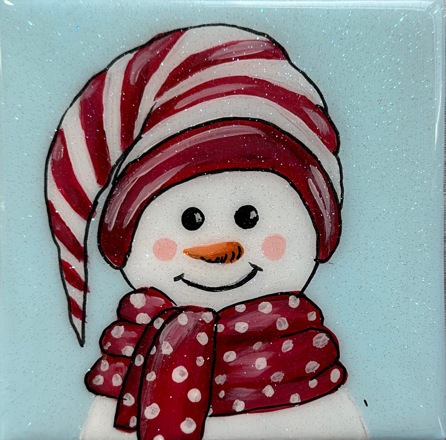 Snowman Coaster Set