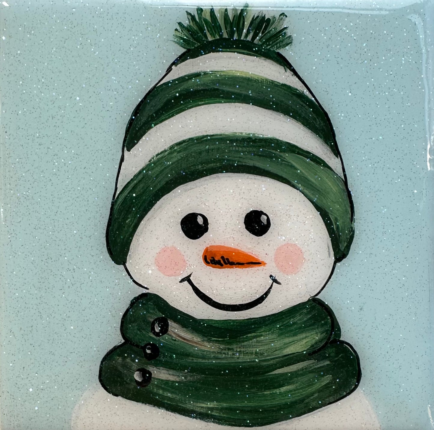 Snowman Coaster Set