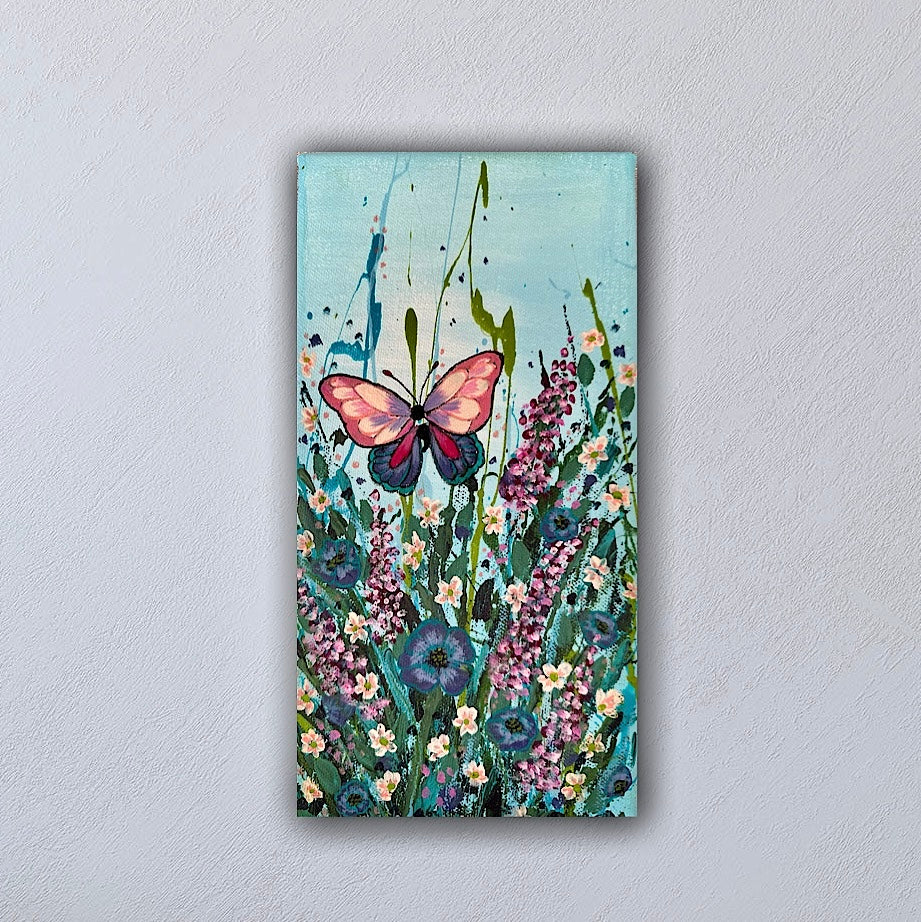 The Story continues - Pink and Blue Butterfly