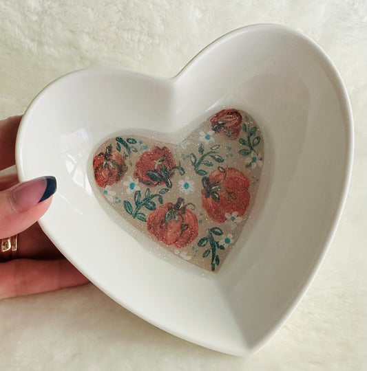 Large Pumpkin Trinket Dish